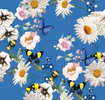 花卉印花华亿平台图片