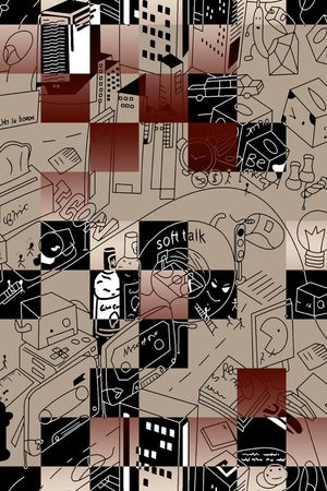 线条印花华亿平台图片