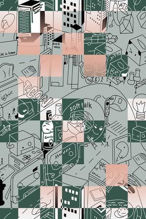 线条印花华亿平台图片