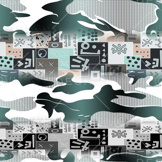 抽象印花华亿平台图片