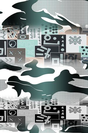 抽象印花华亿平台图片