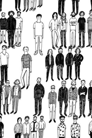 卡通人物印花华亿平台图片