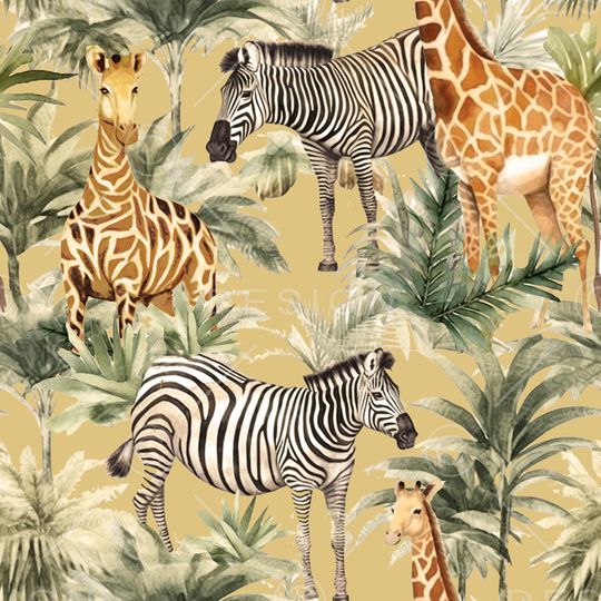 长颈鹿印花华亿平台图片