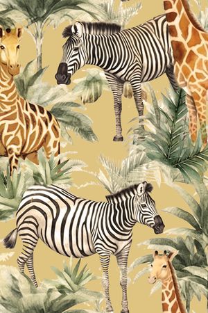 长颈鹿印花华亿平台图片