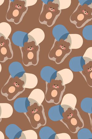 卡通动物印花华亿平台图片