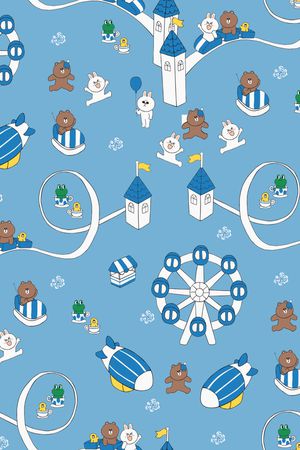 卡通动物印花华亿平台图片