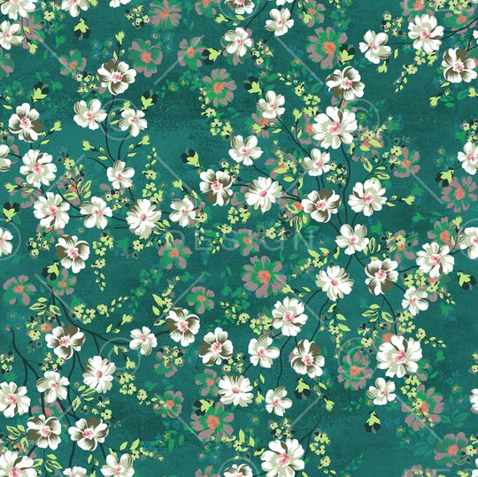 碎花印花华亿平台图片