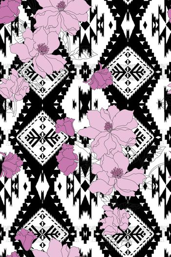 民族风印花华亿平台图片