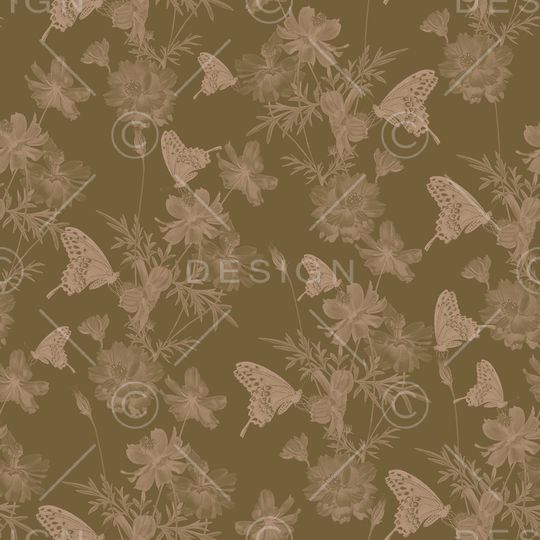 蝴蝶印花华亿平台图片