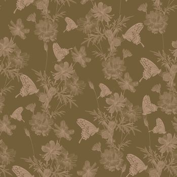 蝴蝶印花华亿平台图片