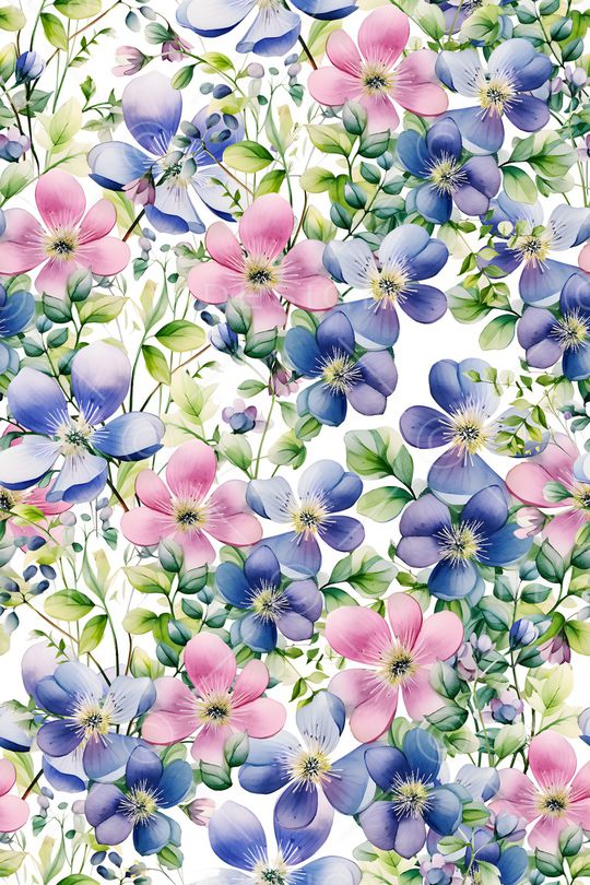 满版散花印花华亿平台图片