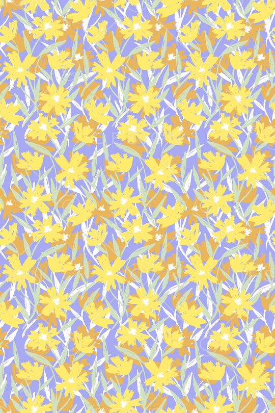 抽象花卉印花华亿平台图片