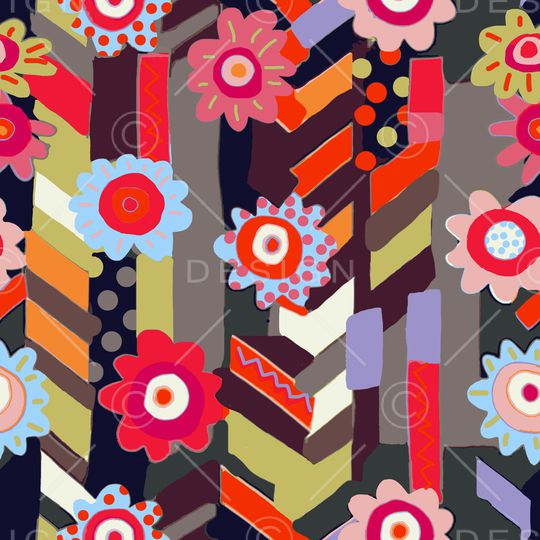 花卉印花华亿平台图片