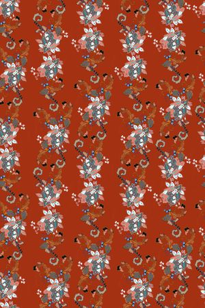 民族花卉印花华亿平台图片