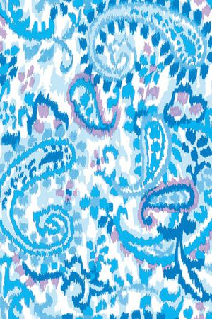 佩斯利印花华亿平台图片