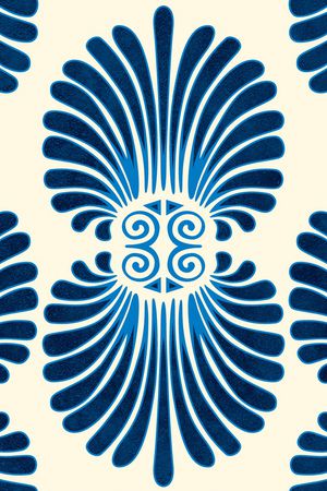 几何花卉印花华亿平台图片