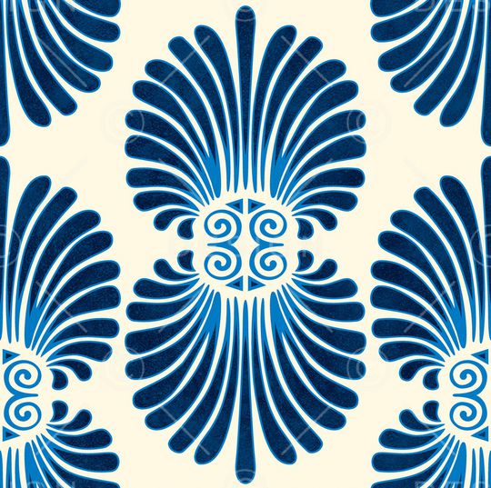 几何花卉印花华亿平台图片