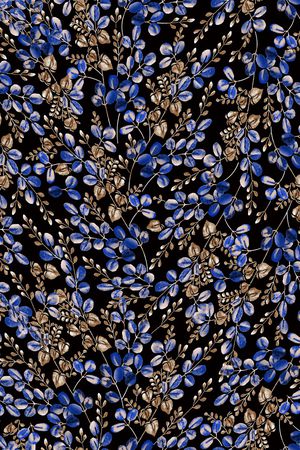 手绘花卉印花华亿平台图片