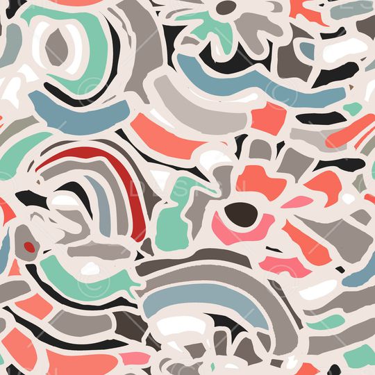 抽象印花华亿平台图片