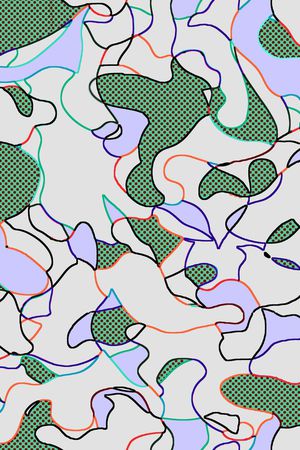 线条印花华亿平台图片