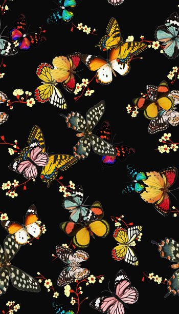 黑底印花华亿平台图片