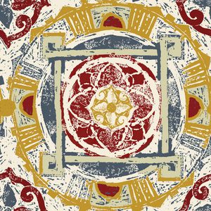 几何印花华亿平台图片