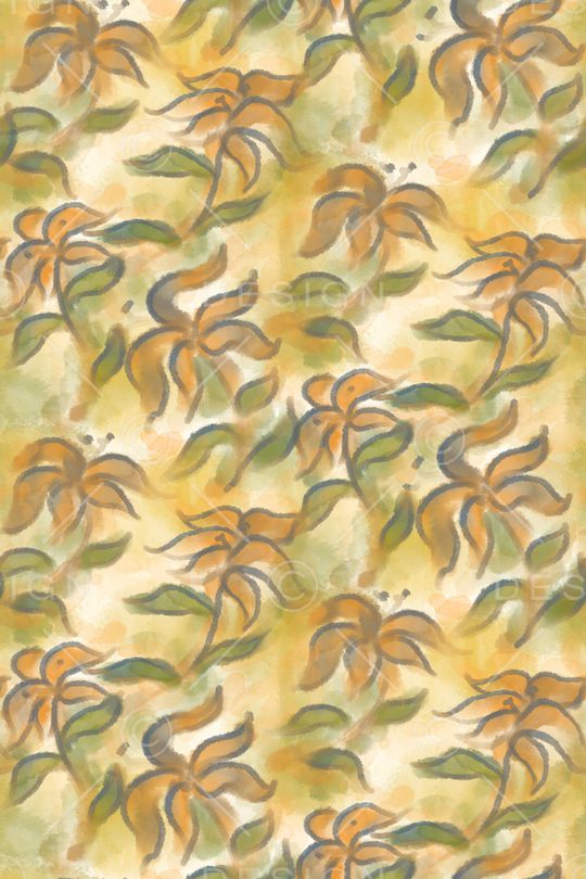 抽象花卉印花华亿平台图片