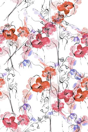 水彩印花华亿平台图片