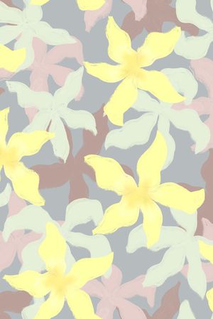 手绘花卉印花华亿平台图片