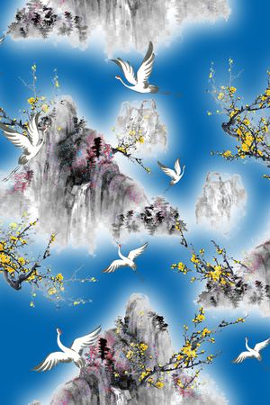 扎染华亿平台印花华亿平台图片