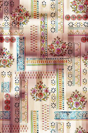 真丝印花华亿平台图片