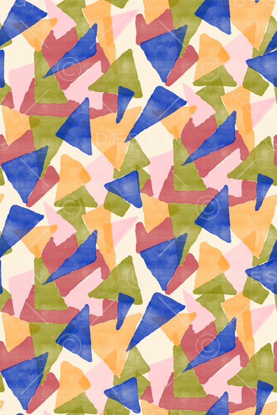 三角形印花华亿平台图片