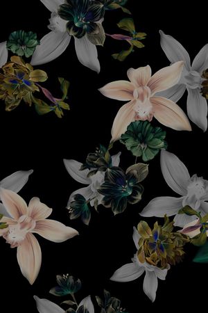 真丝印花华亿平台图片