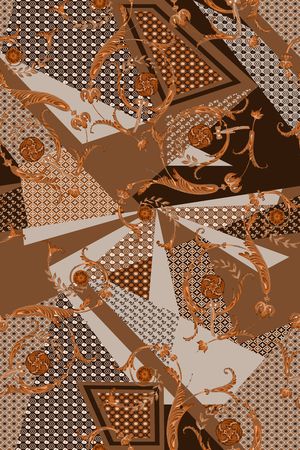 复古印花华亿平台图片