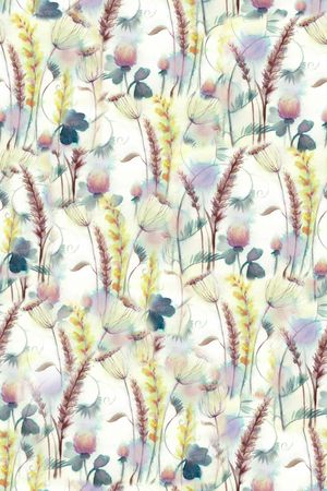 手绘花卉印花华亿平台图片