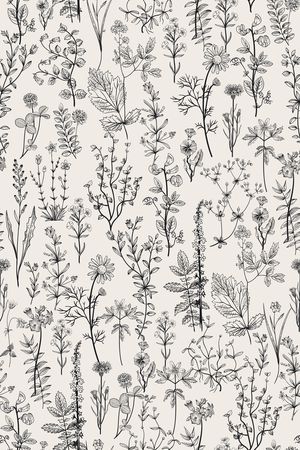 线条花卉印花华亿平台图片