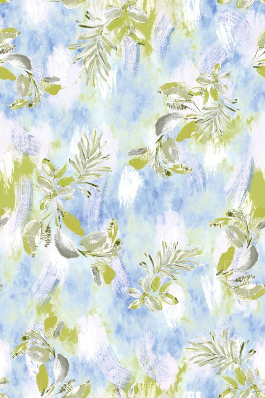 手绘花卉印花华亿平台图片