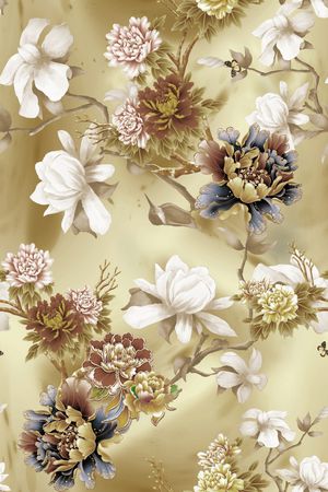 真丝印花华亿平台图片