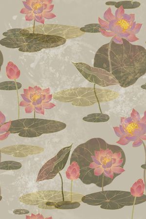 荷花印花华亿平台图片