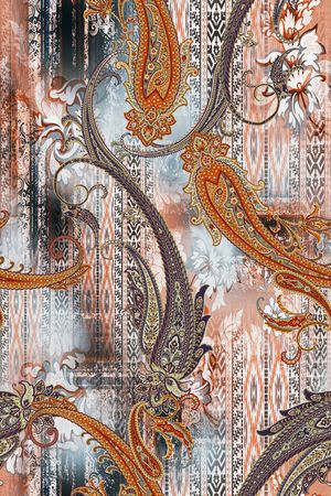 佩斯利印花华亿平台图片