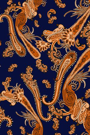 佩斯利印花华亿平台图片