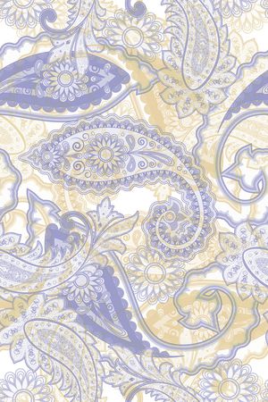 佩斯利印花华亿平台图片