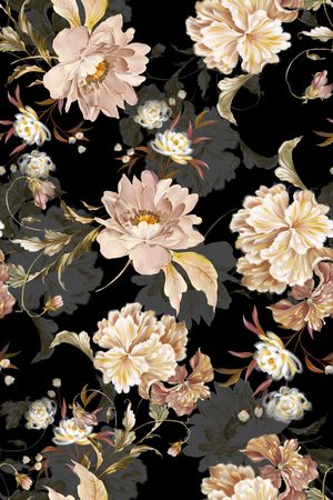 真丝印花华亿平台图片