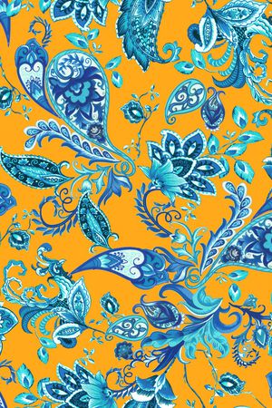 佩斯利印花华亿平台图片