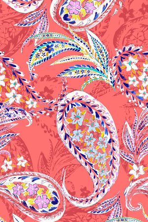 佩斯利印花华亿平台图片