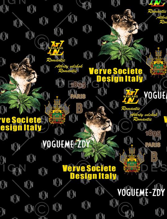 狮子印花华亿平台图片