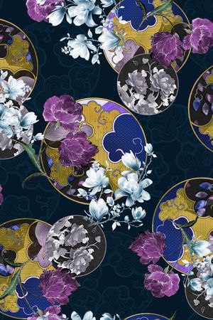 中老年印花华亿平台图片