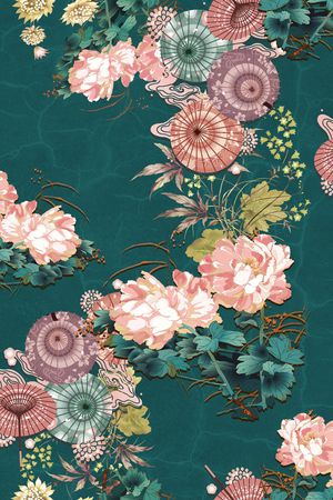 复古印花华亿平台图片