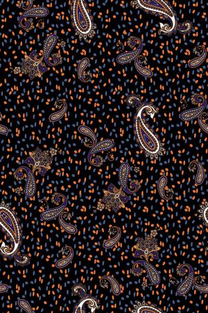 佩斯利印花华亿平台图片