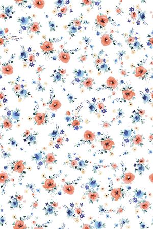 小碎花印花华亿平台图片